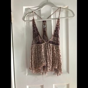 UO racerback loose pattern tank